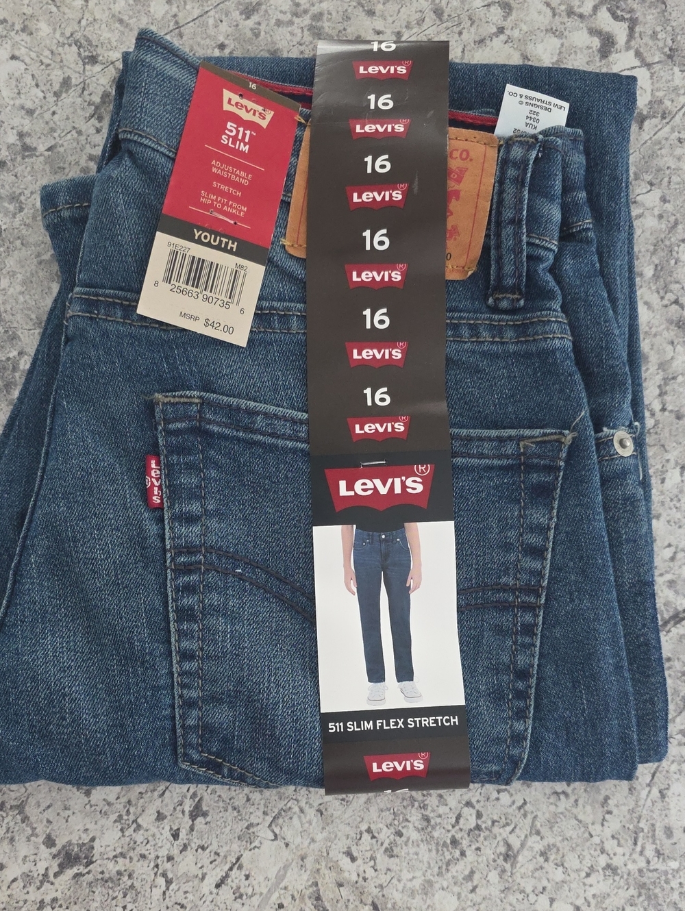 Levi's Youth 511 Slim Stretch Jeans - Blue